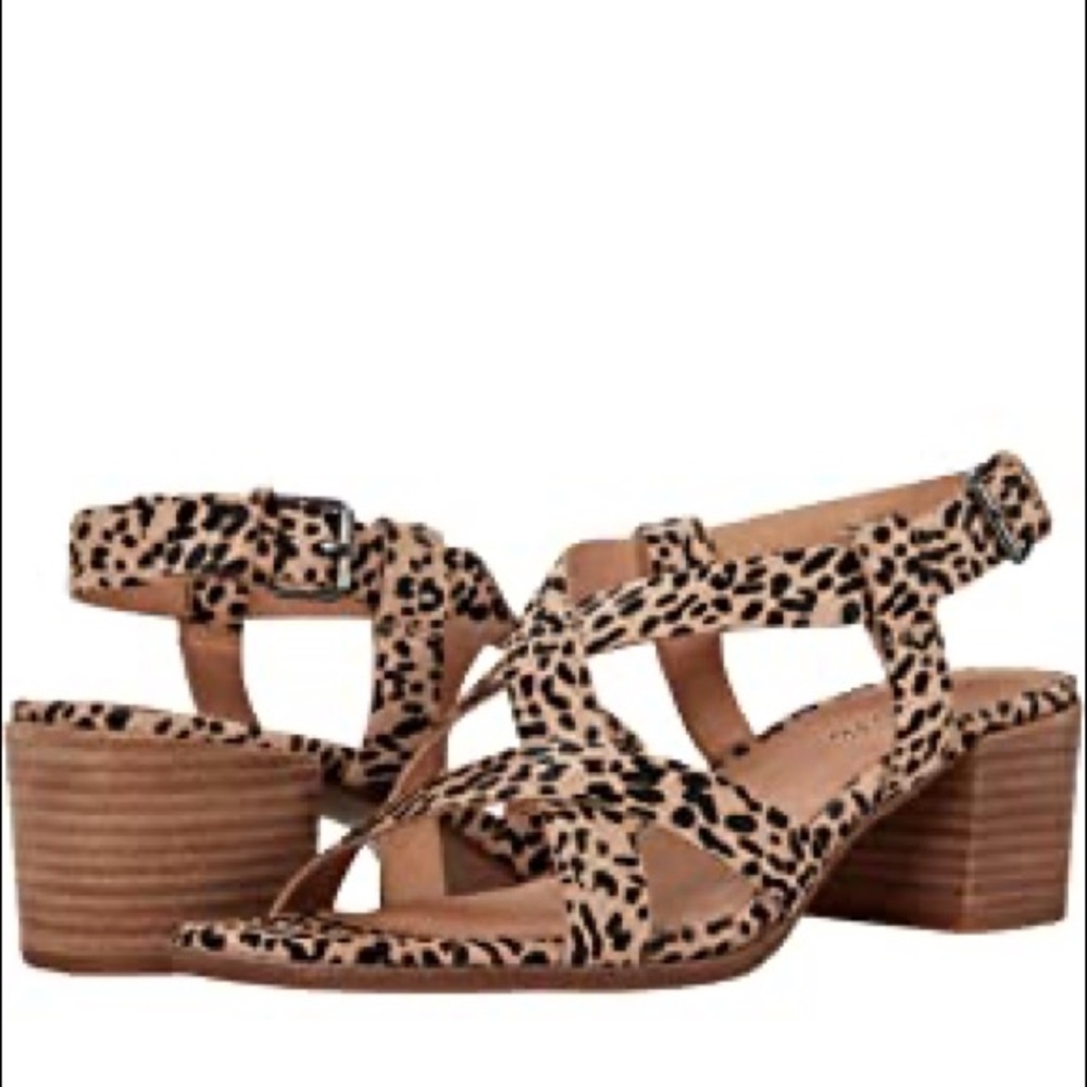 Madewell Alyssa Sandal in Leopard Calf Hair